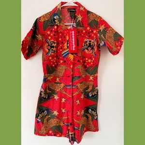 Nooworks Shortalls Pride Tiger - small - BNWT - Unisex